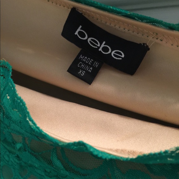 Bebe One shoulder stretch lace dress - Picture 3 of 8